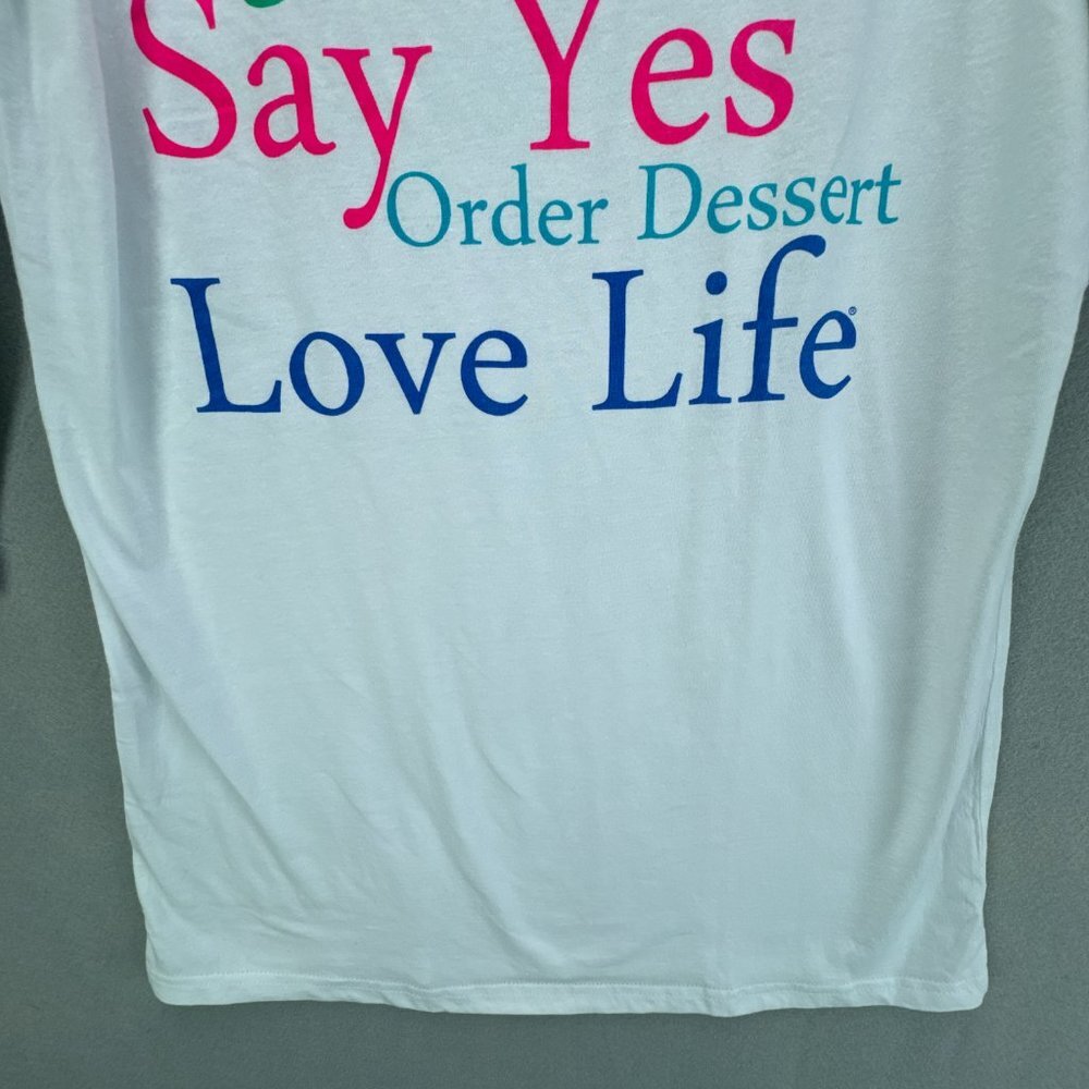 Gretchen Scott Shirt Womens Medium White‎ Pullover Inspirational Tee 3/4 Sleeve - Picture 6 of 15